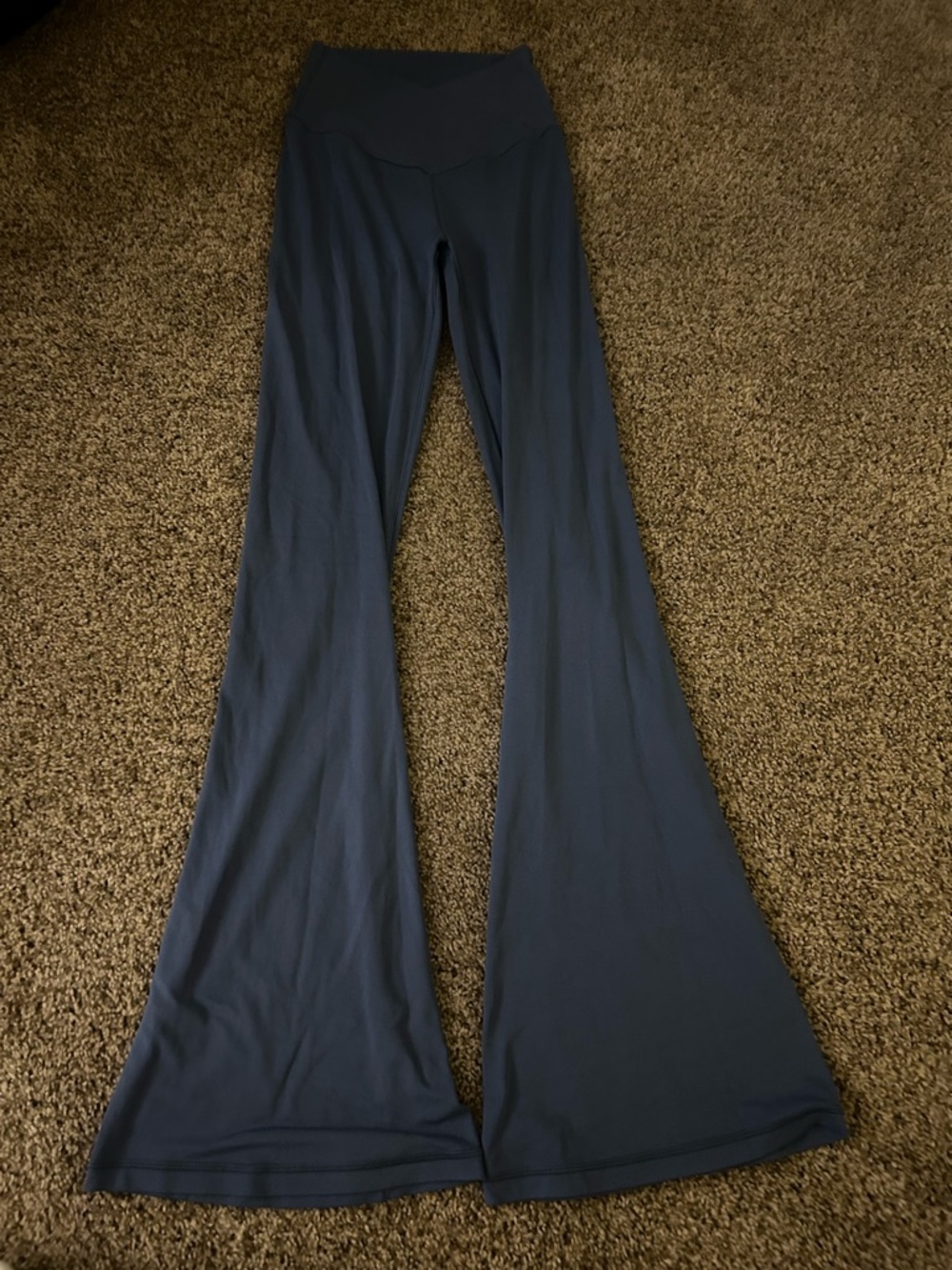 Aerie Crossover Blue Flare Leggings